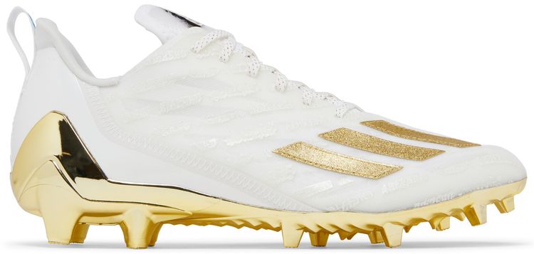 Adidas Adizero Cleats White Gold Metallic