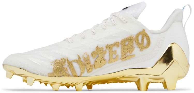 Adidas Adizero Cleats White Gold Metallic