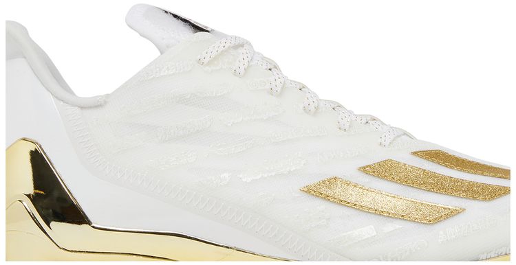 Adidas Adizero Cleats White Gold Metallic