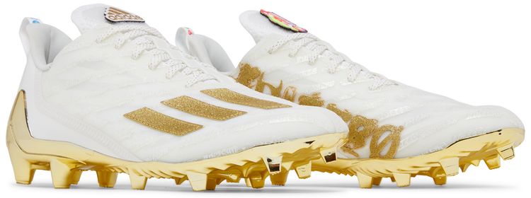Adidas Adizero Cleats White Gold Metallic
