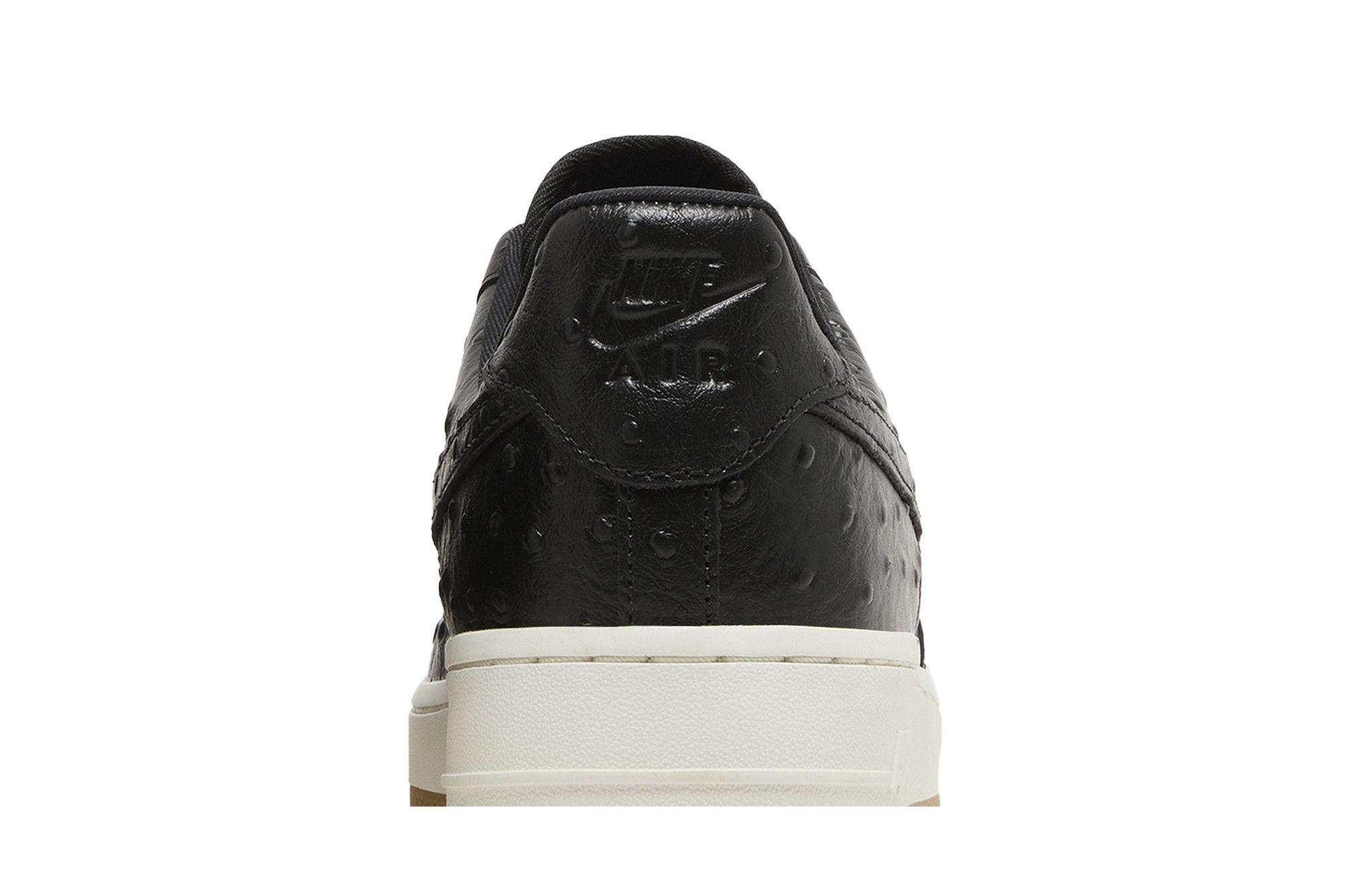 nike air force 1 black ostrich