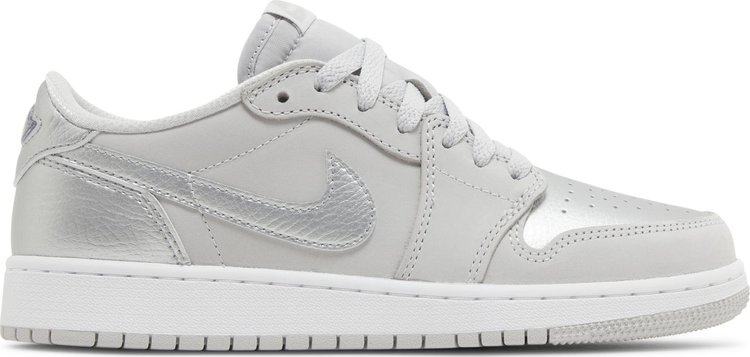 Air Jordan 1 Retro Low OG GS Metallic Silver