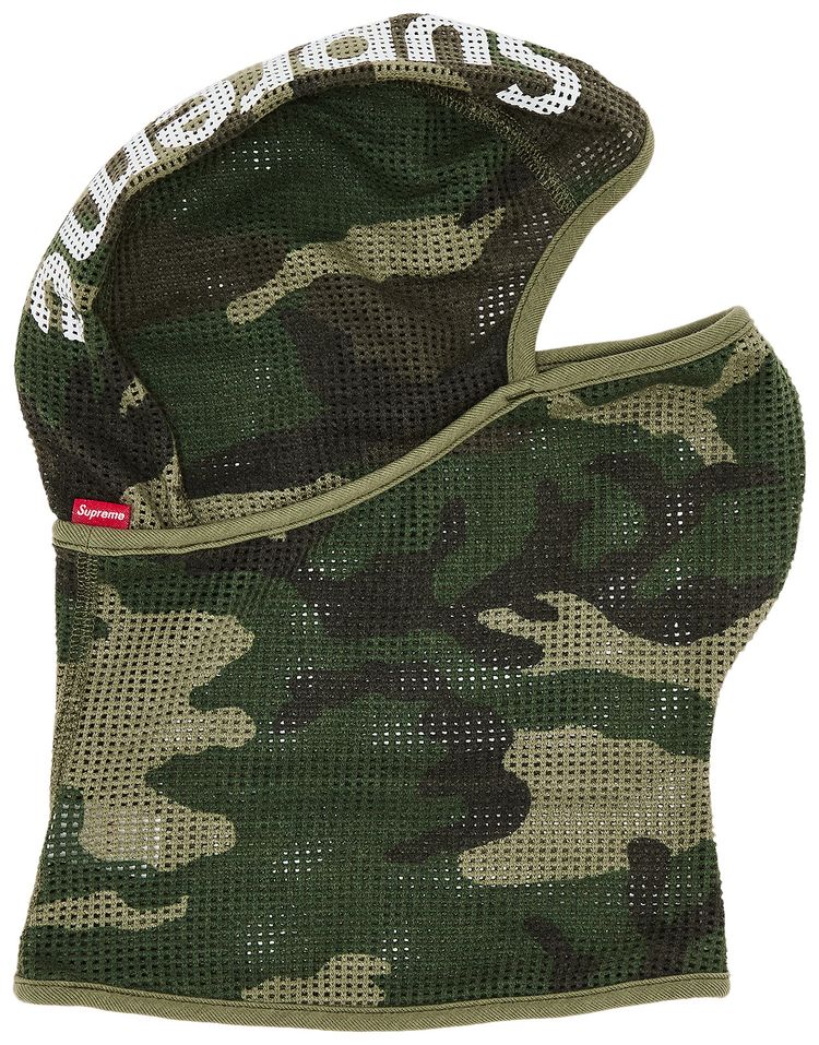 Supreme Mesh Lightweight Balaclava Woodland Camo