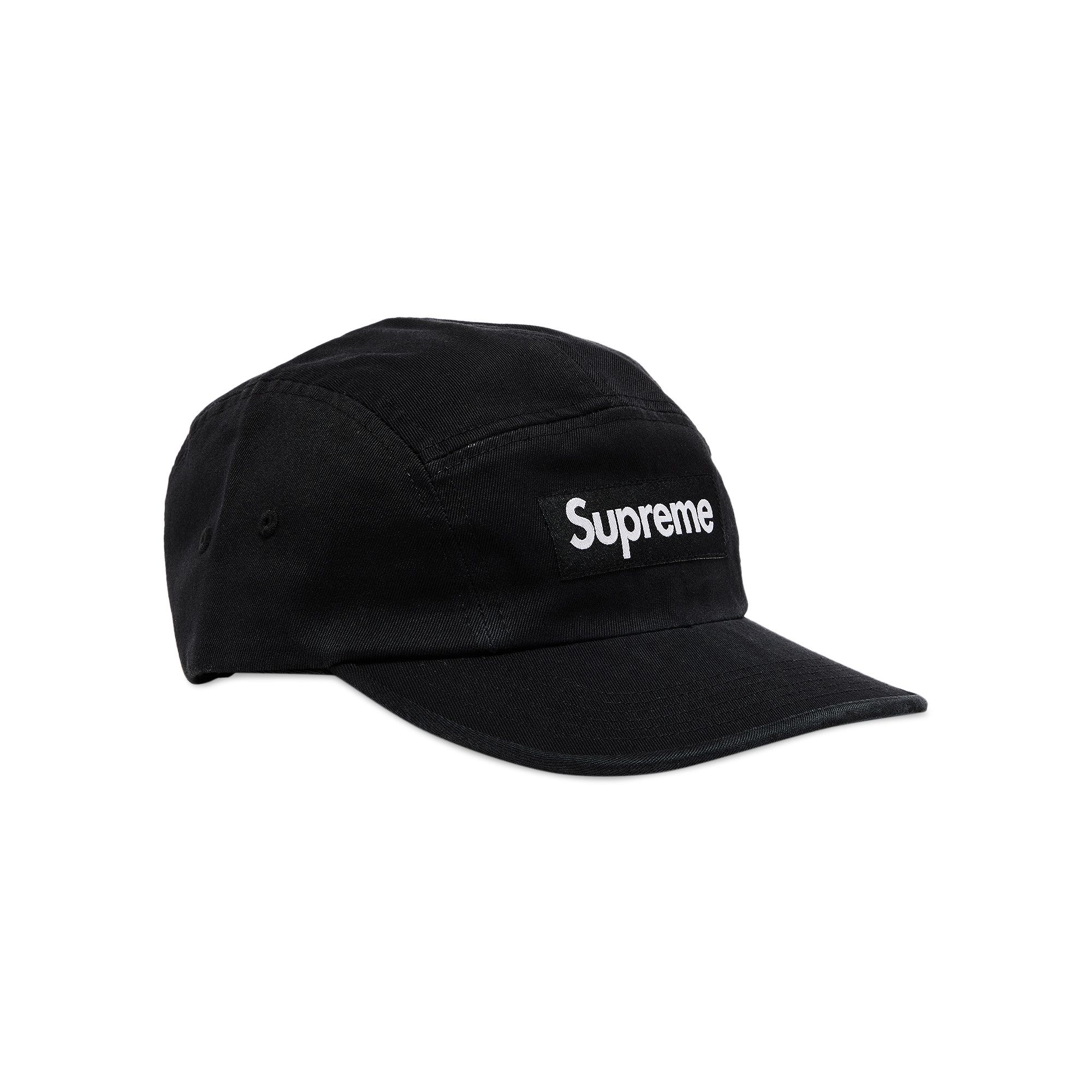 店内商品がすべてレジにて半額！！ Cap Camp Twill Chino Washed Supreme Buy 'Black' SS24H103 - 帽子