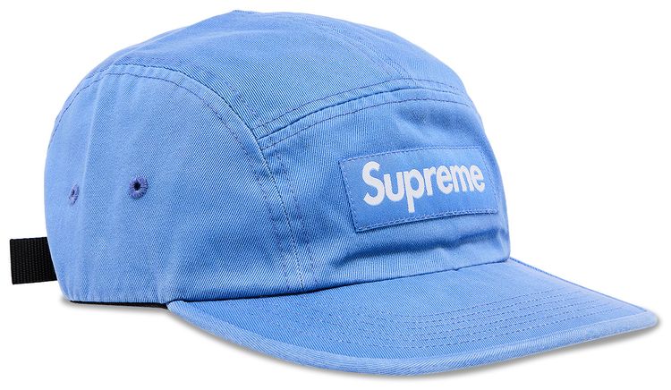 Supreme Washed Chino Twill Camp Cap Light Royal