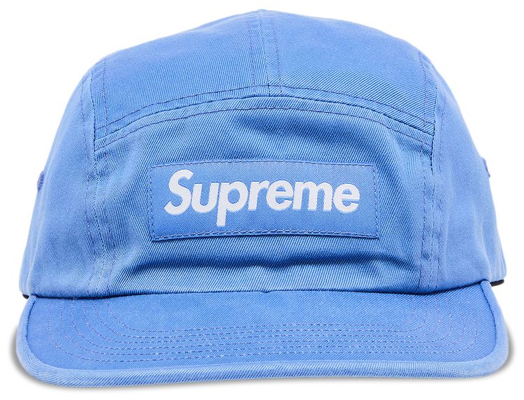 Supreme Washed Chino Twill Camp Cap Light Royal