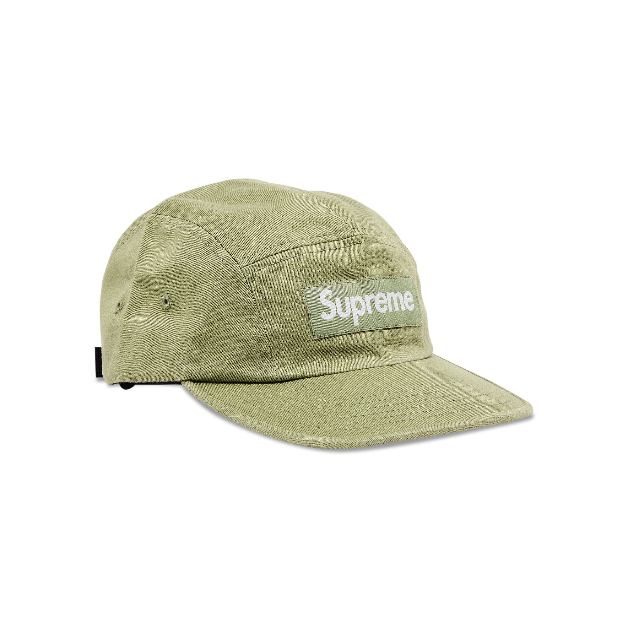 Buy Supreme Washed Chino Twill Camp Cap 'Light Olive' - SS24H103