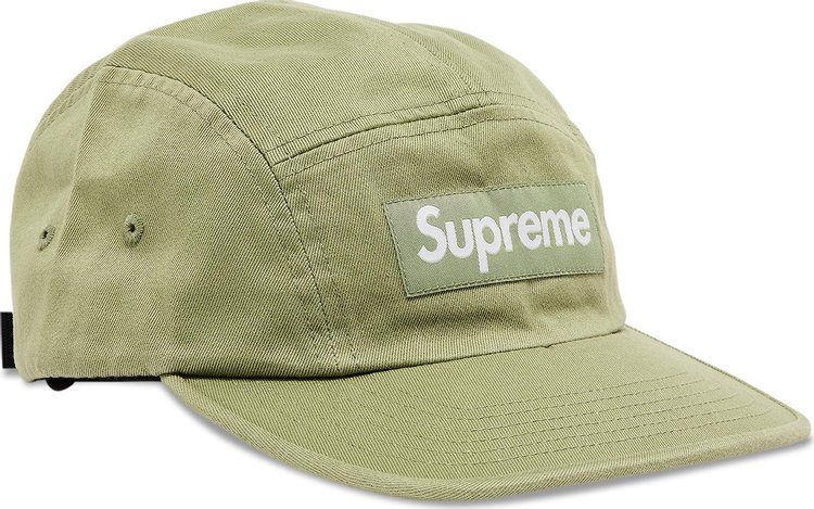 Supreme Washed Chino Twill Camp Cap Light Olive