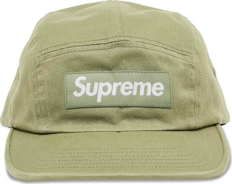 Supreme Washed Chino Twill Camp Cap 'Light Olive'