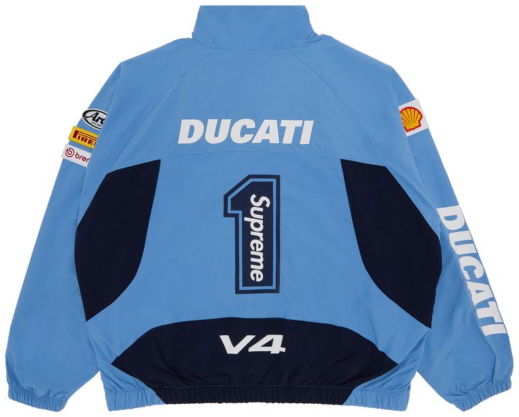 Supreme x Ducati Track Jacket Light Blue