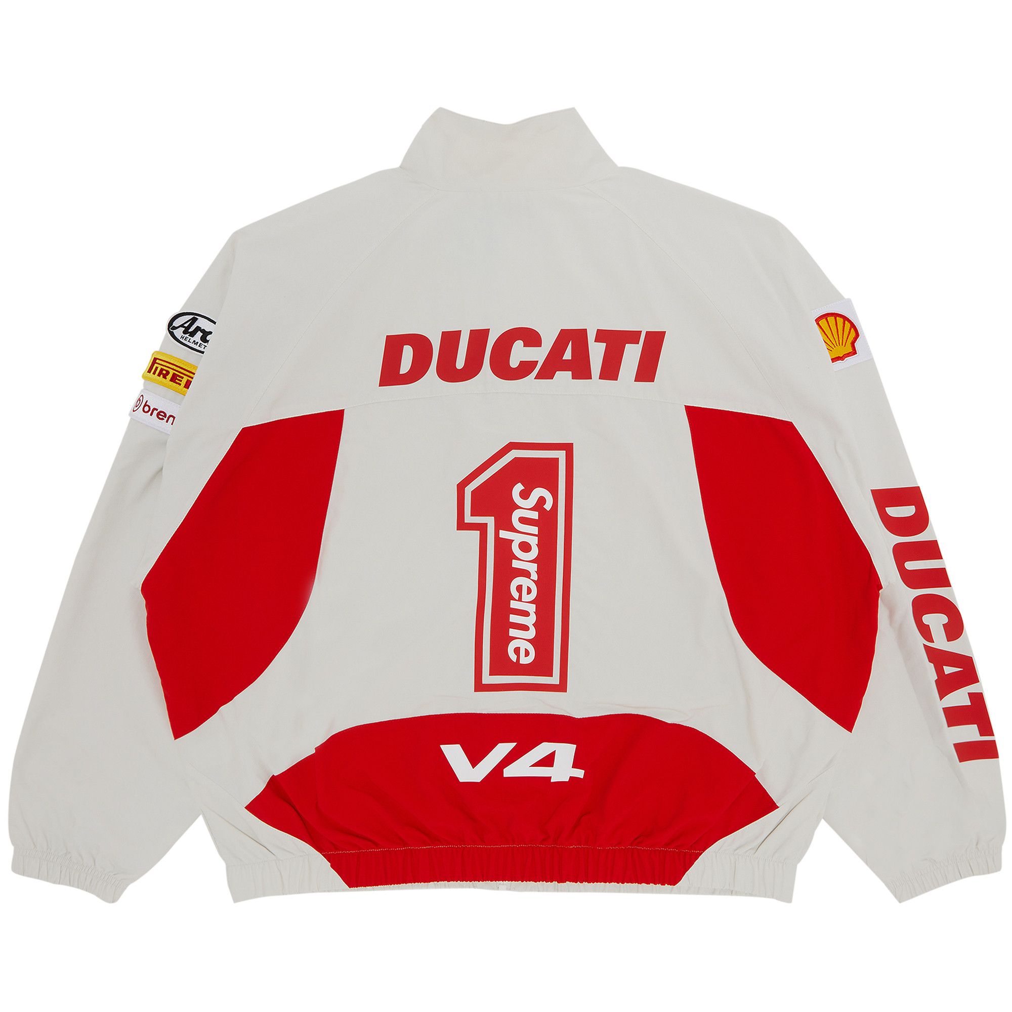 Size xl Supreme x Ducati Track Jacket 'Light Grey'