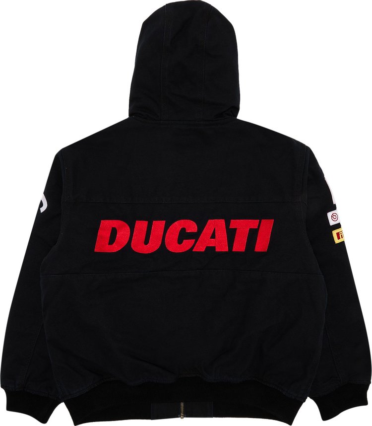 Supreme x Ducati Hooded Racing Jacket Black