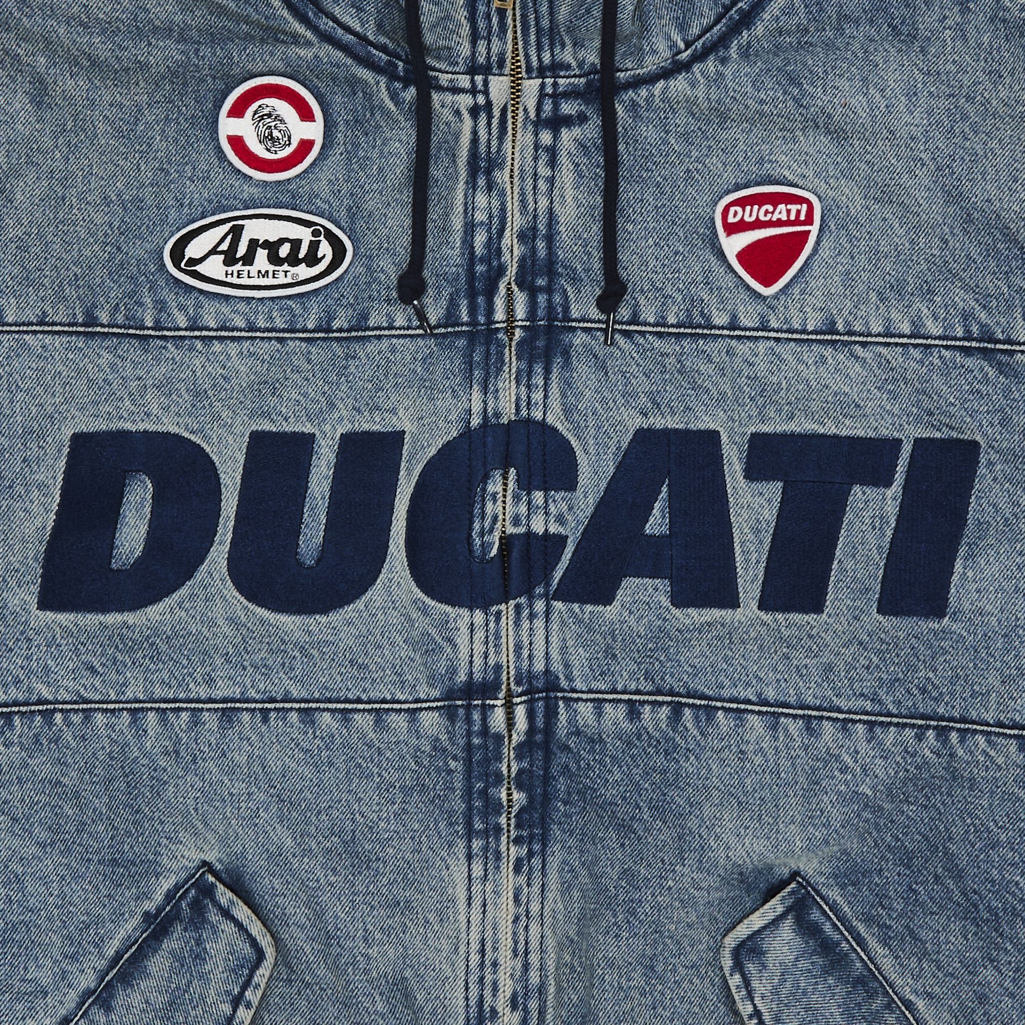 Buy Supreme x Ducati Hooded Racing Jacket 'Denim' - SS24J80