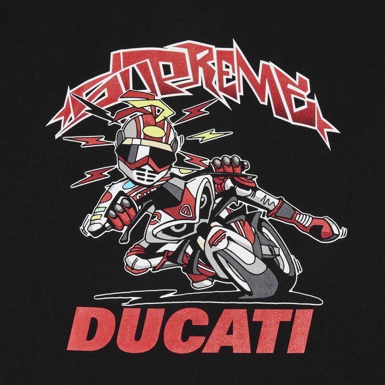 Supreme x Ducati Bike Tee Black