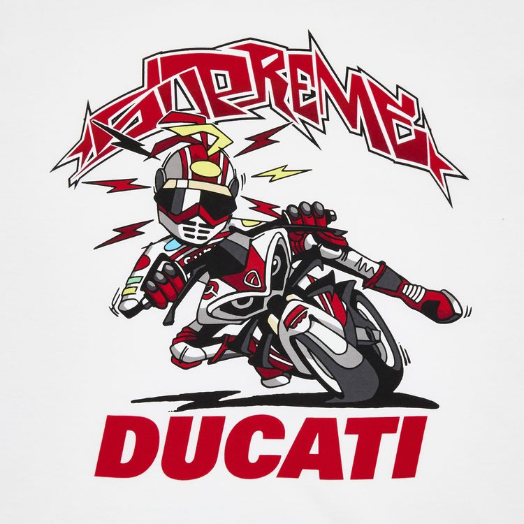 Supreme x Ducati Bike Tee White