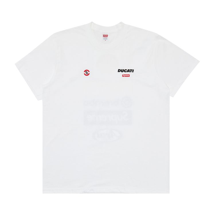 Supreme x Ducati Logos Tee White