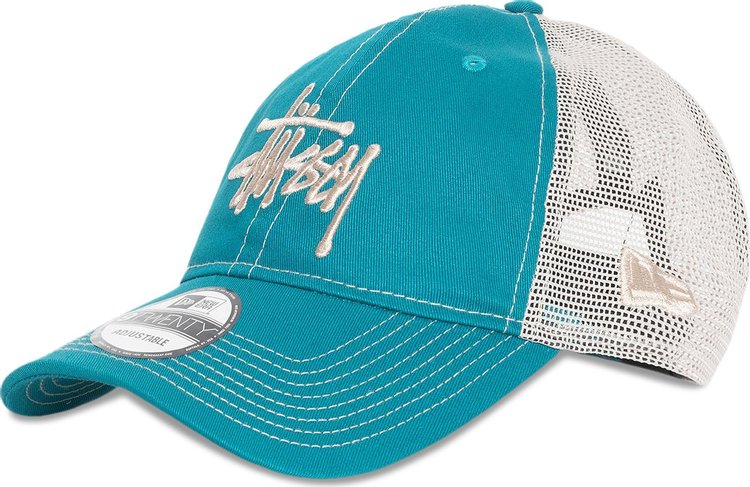 Stussy New Era 9Twenty Basic Trucker Teal