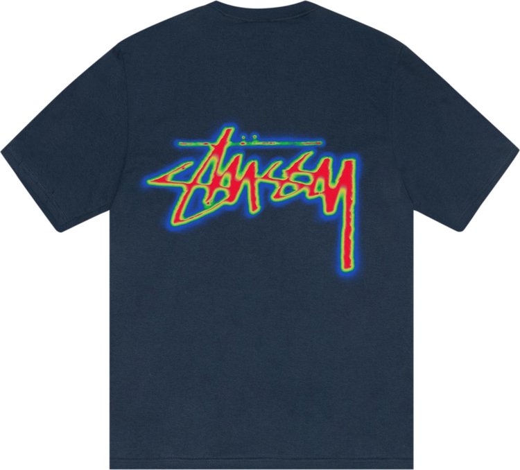 Stussy Thermal Stock Tee Navy