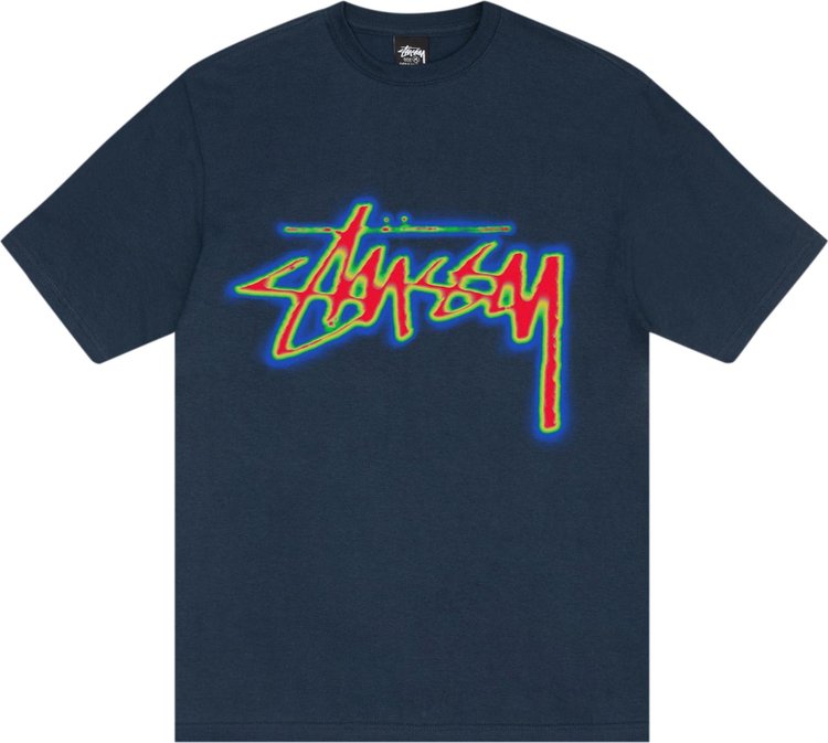 Stussy Thermal Stock Tee Navy