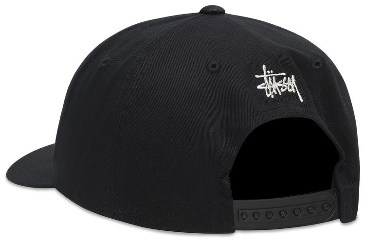 Stussy Low Pro Big Ss Snapback Black