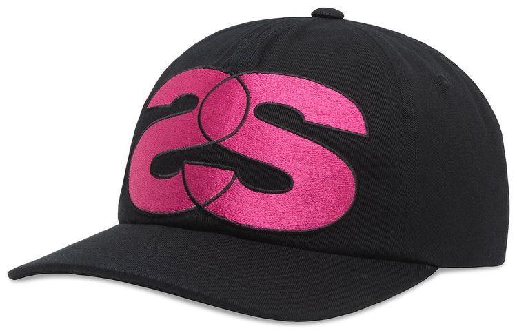 Stussy Low Pro Big Ss Snapback Black