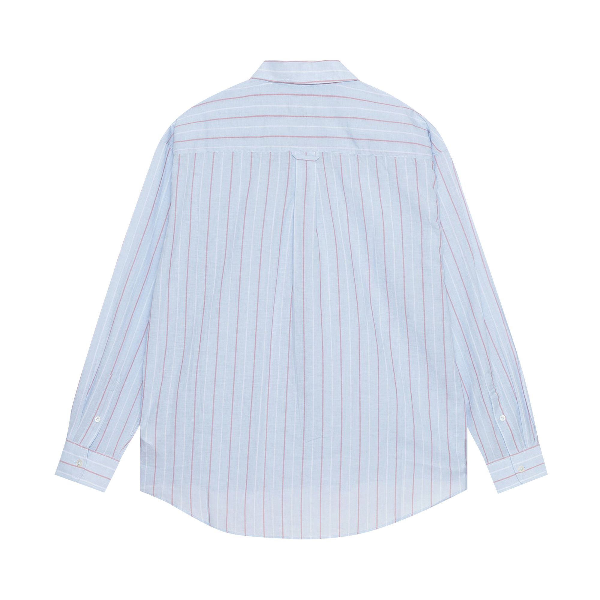 Buy Stussy Classic Striped Shirt 'Light Blue' - 1110317 LIGH