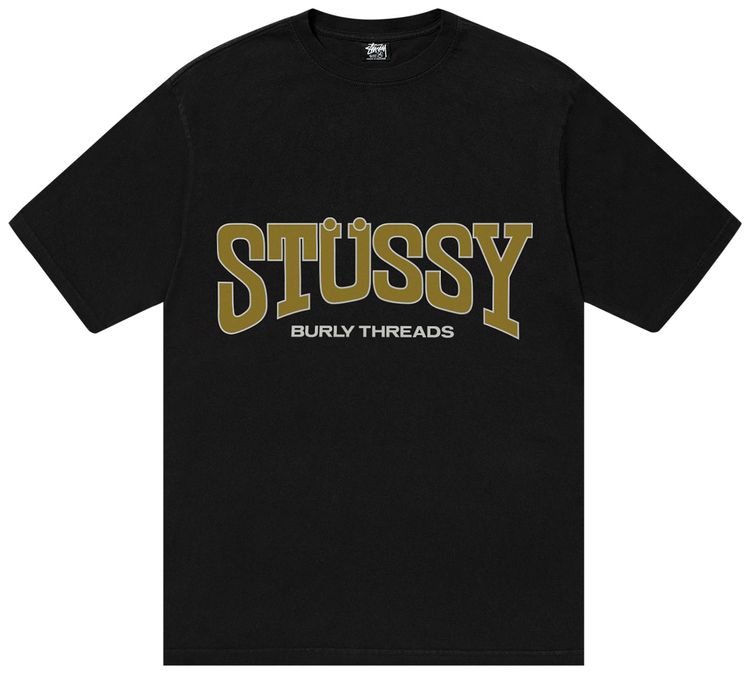 Stussy Burly Threads Tee Black