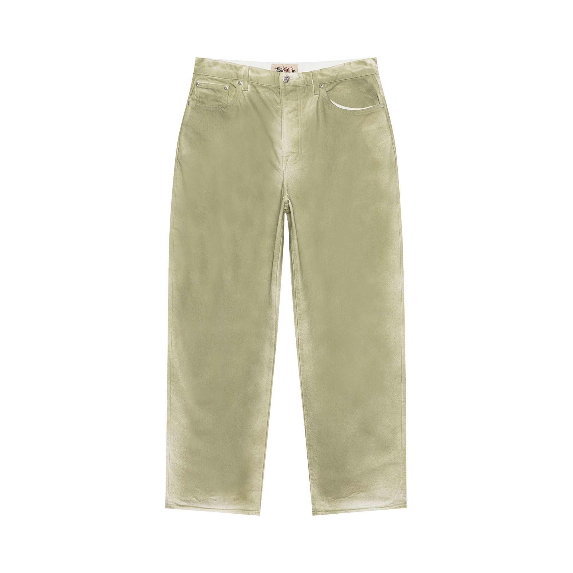 ファッション人気ブランドランキング Buy Stussy GOAT | OLIV 116617 - 'Olive' Jean Dye Spray Ol' Big パンツ