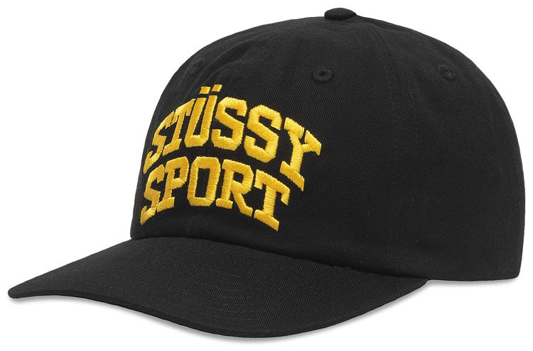 Stussy Mid Depth Sport Snapback Black