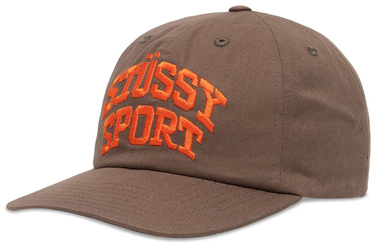 Stussy Mid Depth Sport Snapback Brown
