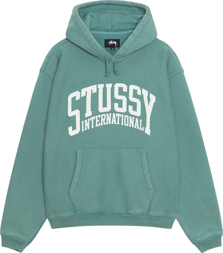 Stussy Relaxed International Hoodie Teal