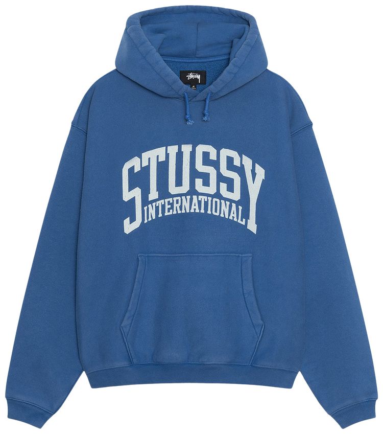 Stussy Relaxed International Hoodie Blue