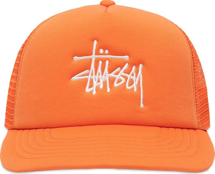 Stussy Trucker Big Basic Snapback Orange