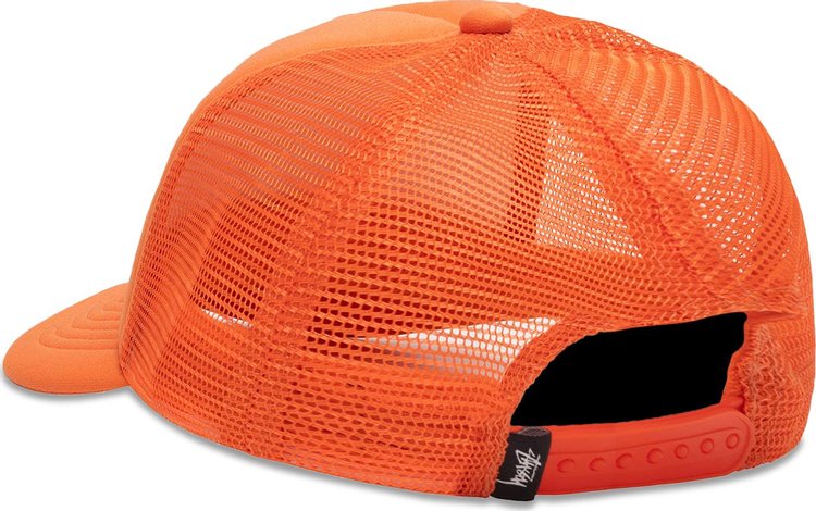 Stussy Trucker Big Basic Snapback Orange