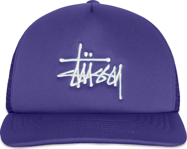 Stussy Trucker Big Basic Snapback Deep Violet