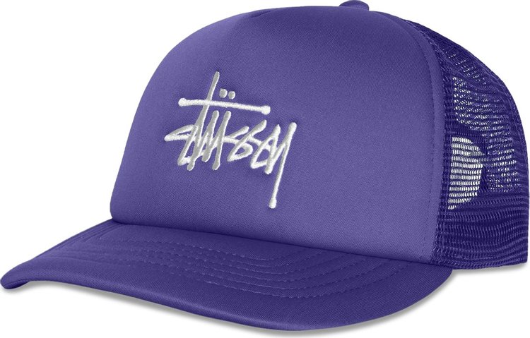 Stussy Trucker Big Basic Snapback Deep Violet