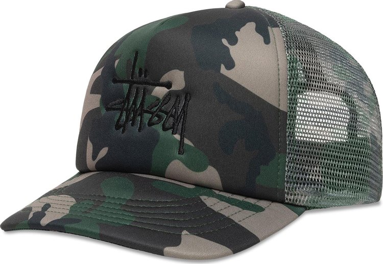 Stussy Trucker Big Basic Snapback Camo