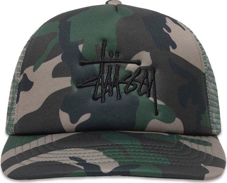 Stussy Trucker Big Basic Snapback Camo