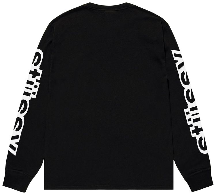 Stussy Sideways Long Sleeve Tee Black