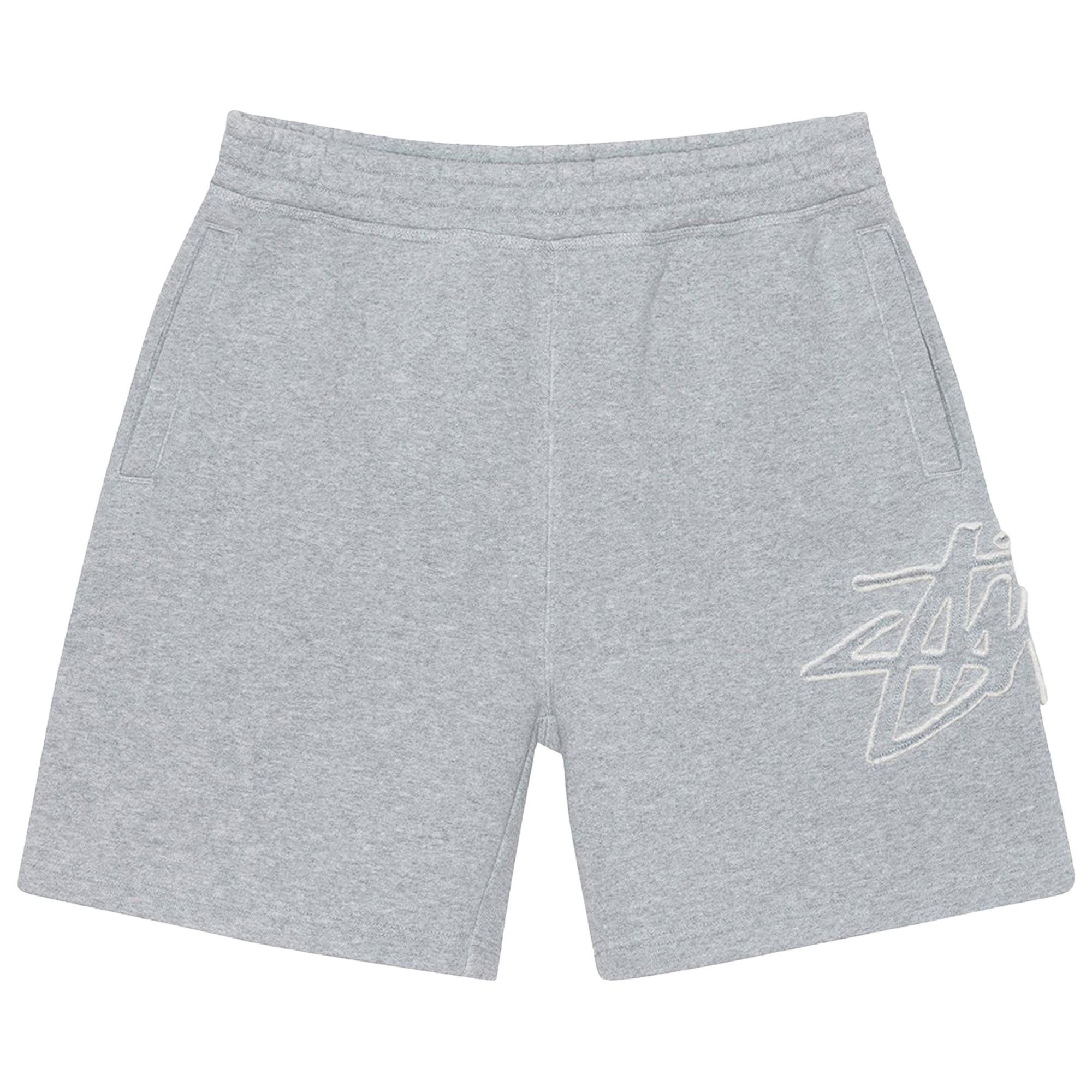 パンツ STUSSY FLEECE SHORT TONAL APPLIQUE Buy Stussy Fleece Tonal Appliqué Short 'Grey Heather' - 112311