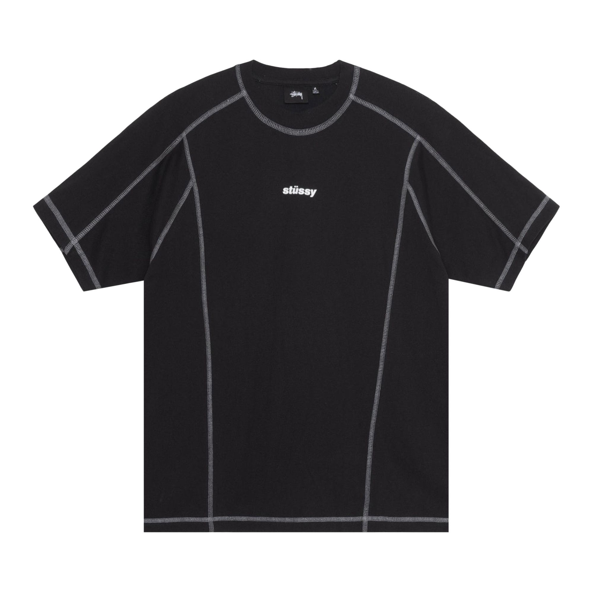Buy Stussy Wave Short-Sleeve Crew 'Black' - 1140347 BLAC | GOAT
