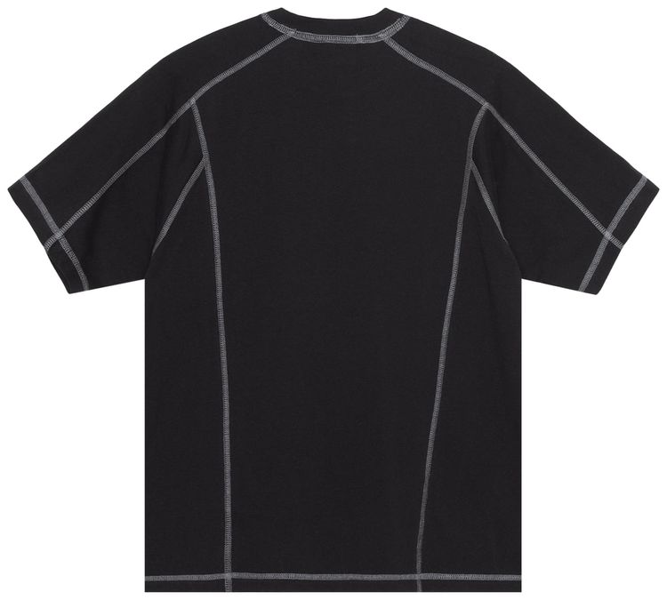 Stussy Wave Short Sleeve Crew Black