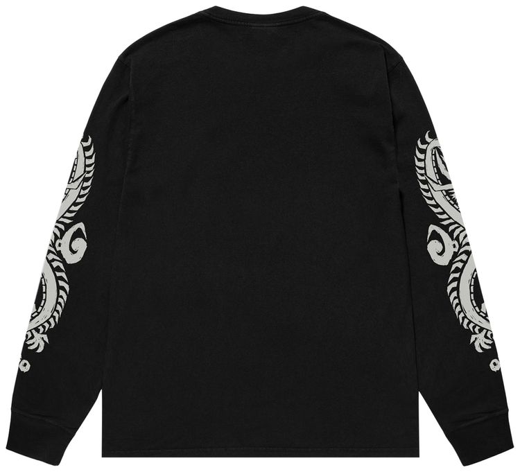 Stussy Dragons Long Sleeve Tee Black