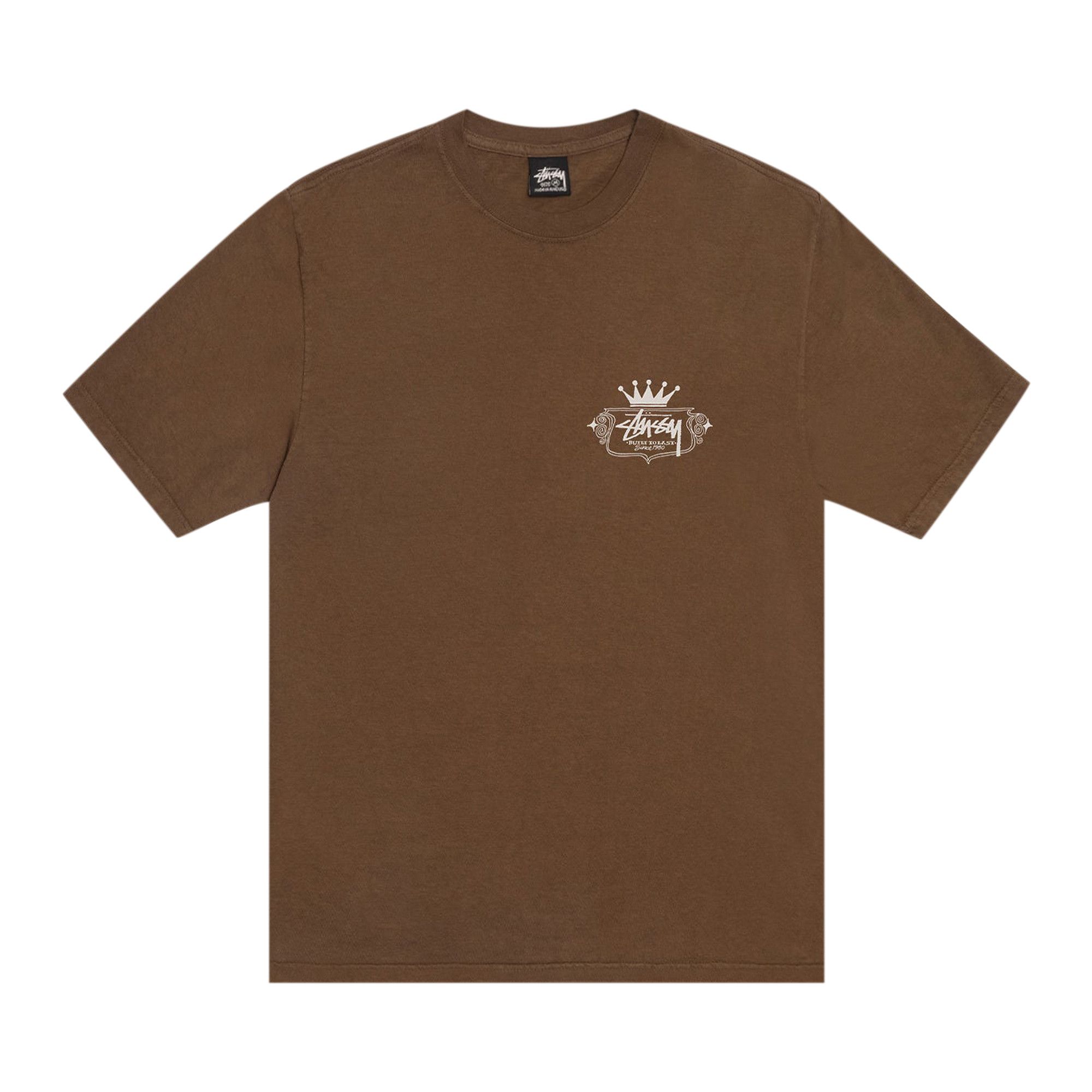【Stussy】 正規品★ Basic Stussy Pigment Dyed T-Shirt Brown Buy Stussy Built To Last Tee 'Brown' - 1905028 BROW | GOAT