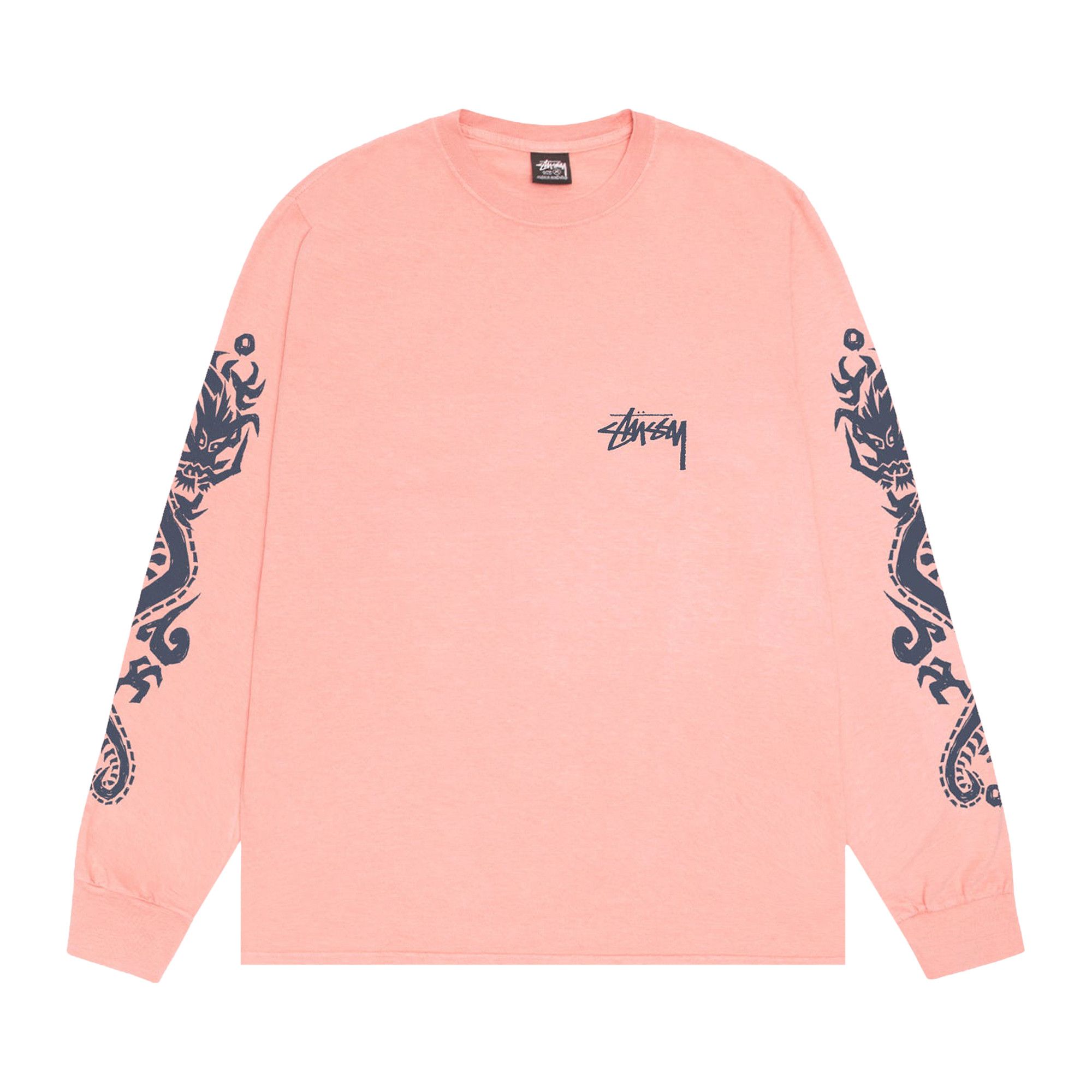 Buy Stussy Dragons Long-Sleeve Tee 'Coral' - 1995031 CORA | GOAT