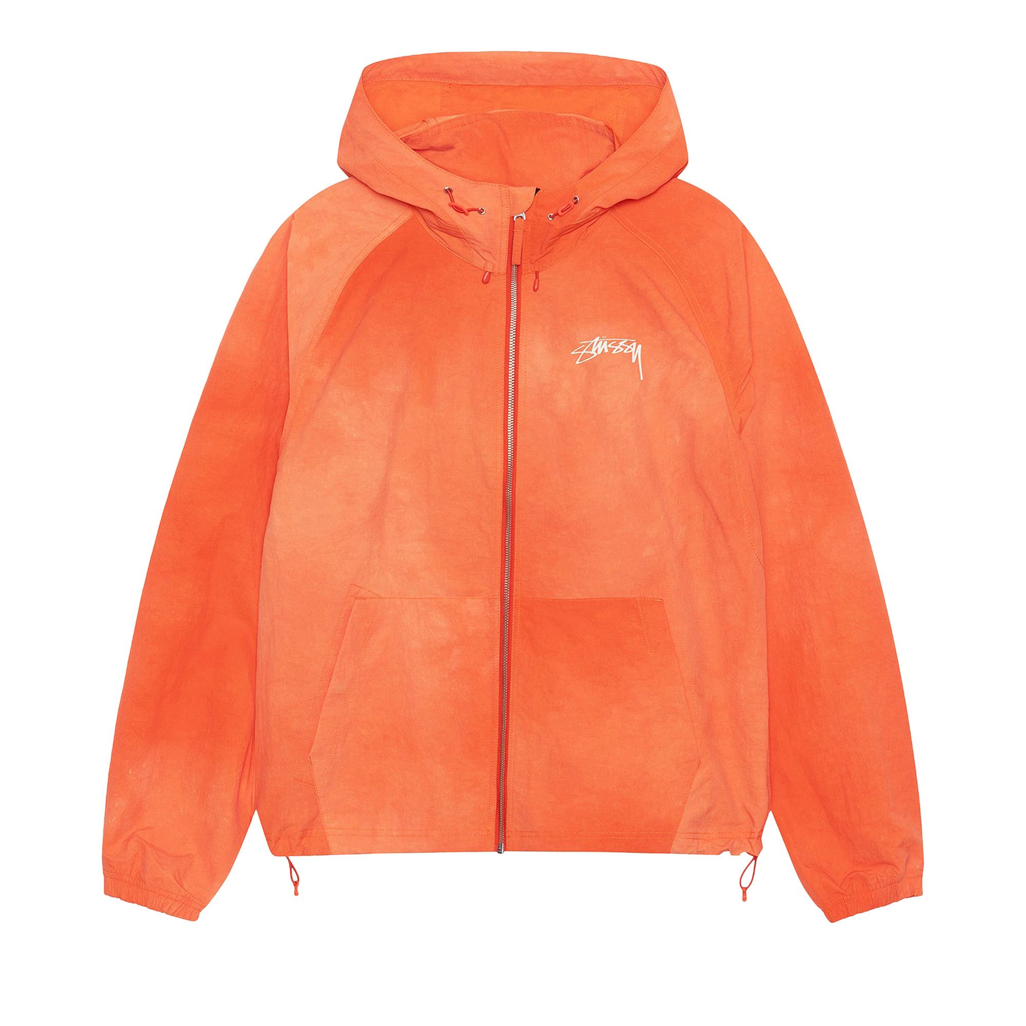Buy Stussy Beach Shell Wave Dye Zip Hoodie 'Persimmon