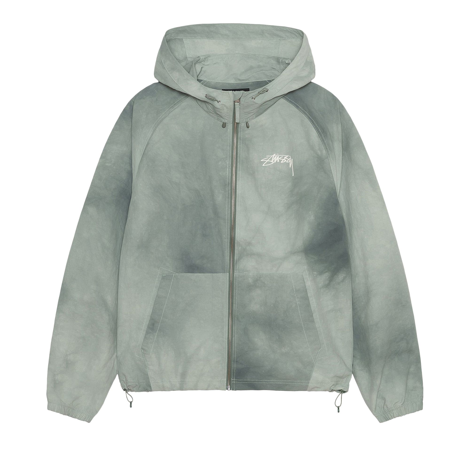 Buy Stussy Beach Shell Wave Dye Zip Hoodie Sage 115745 SAGE GOAT UK