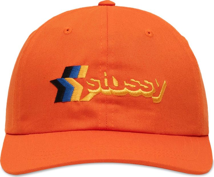 Stussy Low Pro 3 Star Strapback Orange