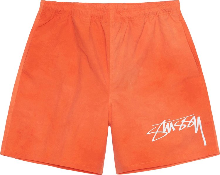 Stussy Wave Dye Nylon Short Persimmon