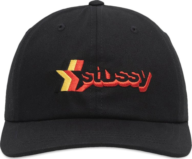 Stussy Low Pro 3 Star Strapback Black